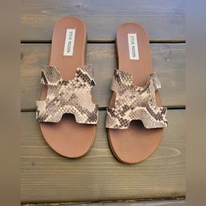 Steve Madden snake skin sandals size 9.5